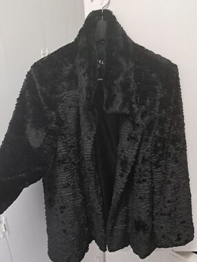 Novelti Black Teddy Faux Fur Jacket